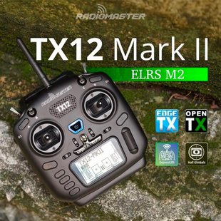 Пульт радіокерування FPV дронами Radiomaster TX12 Mark ll ELRS M2 2.4GHz 16-ти канальний