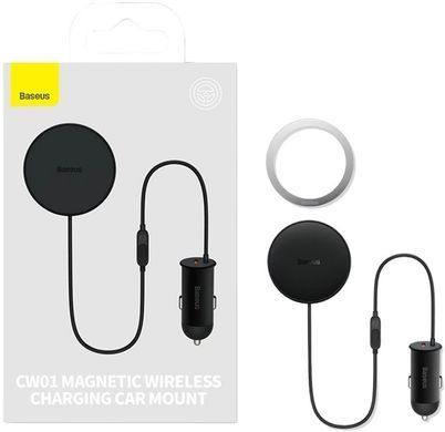 Автодержатель магнитный Baseus CW01 Claw Edition MagSafe USB Type-A Black (C40141000111-01), Черный